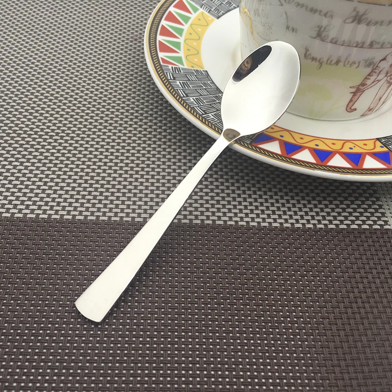 

New Arrivel 6pc High Quality Stainless Steel Teaspoons Kids Spoons Mini Tea Coffee Ice Cream Spoons Flatware Kitchen Cutlery Set
