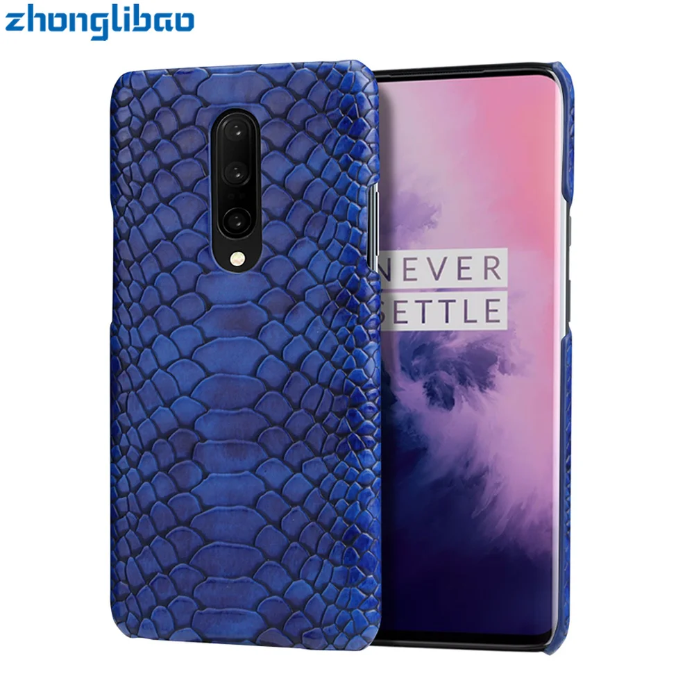 Чехол One Plus 7 Pro роскошный кожаный чехол с текстурой змеиной кожи для Oneplus7 Oneplus