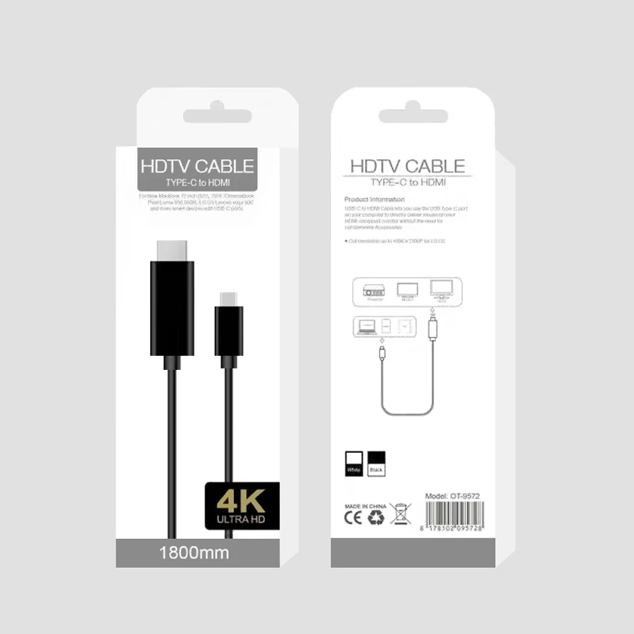 Кабель USB C к HDMI для MacBook кабель Type Samsung Galaxy S9/S8/Note 8 Huawei Mate 10/P20 HDMI|Кабели HDMI| |
