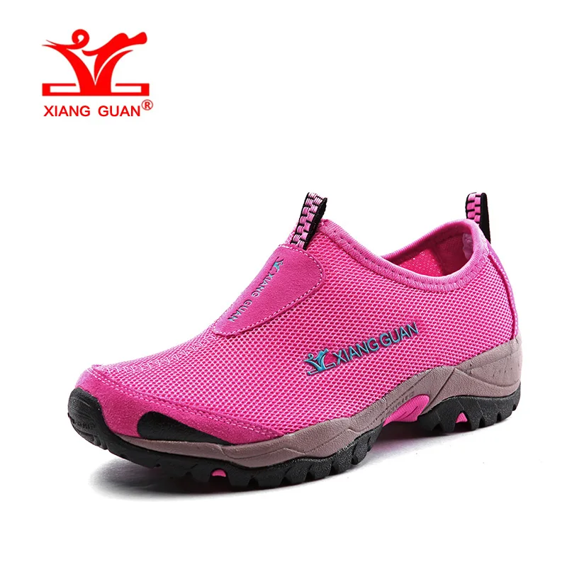 

XIANG GUAN Woman Beach Aqua Shoes Women Trekking Peach Summer Swimming Water Sports Boating Wading Shoe Outdoor Walking Sneakers