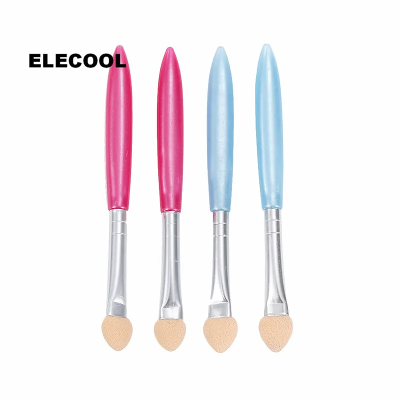 

ELECOOL 4Pcs/Set Portable EyeShadow Makeup Brushes Eye Shadow Sponge Applicator Sponge Stick Makeup Tool Newest Random Color