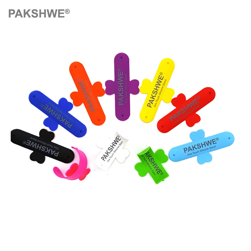 

100x One Touch U Silicone Phone Stand Mount Holder 3M Adhesives Back Sticker for iPhone All Smartphones Universal