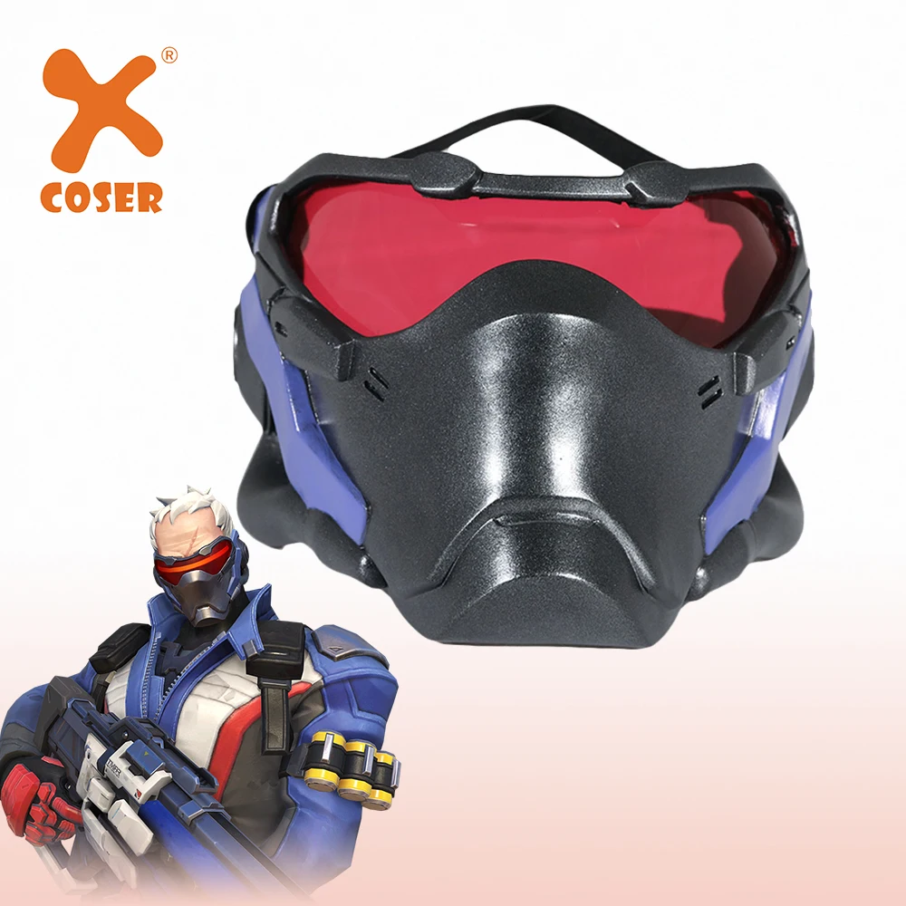 XCOSER Overwatch Солдат 76 маска профессиональная для косплея Хэллоуин Карнавальный