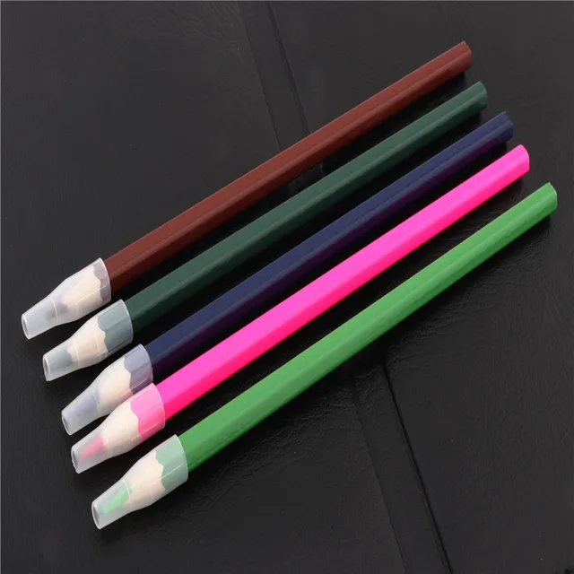 10pcs Transparent white Pencil Cap Pen Cover Student School Office Stationery Supplies 1