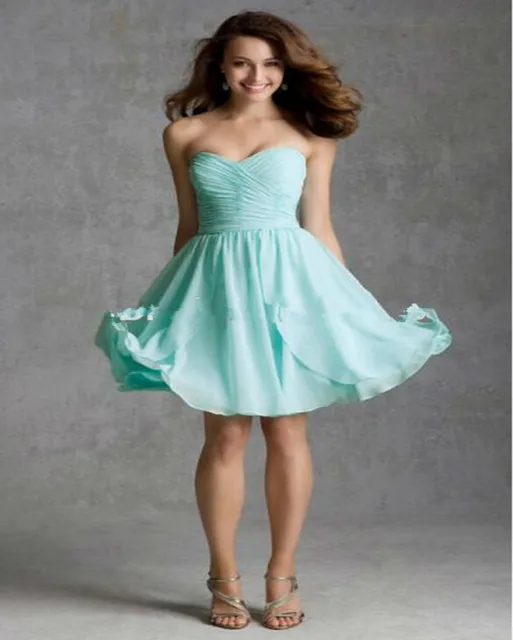 Strapless Sweetheart Short Mint Green Bridesmaid Dresses Prom Strapless Sweetheart Short Mint Green Bridesmaid Dresses Prom Dress