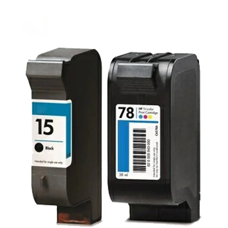 

Remanufactured Ink Cartridges For HP 15 78 15XL 78XL HP15 HP78 HP15XL HP78XL 6578D Fax 1230 PSC 720 750 950 Color Copier 180 190