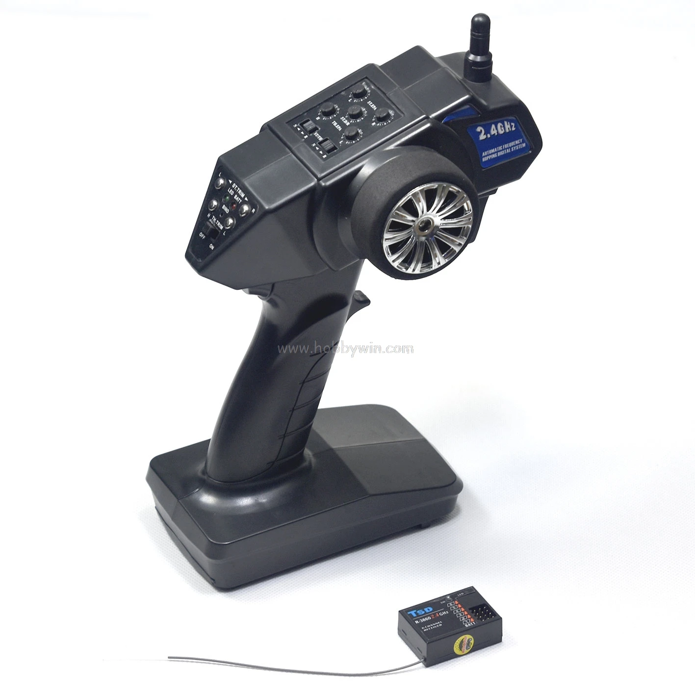 

TSD 2CH 2.4G T3918 Transmitter + R3860A 3CH Receiver For RC Racing boat buggy car truck