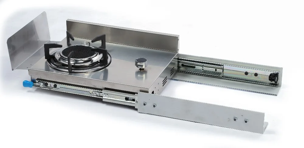 

Boat Caravan RV Camper Stainless Steel Mini 1 Burner Pull Type Gas Stove 440*345*150mm GR-C002