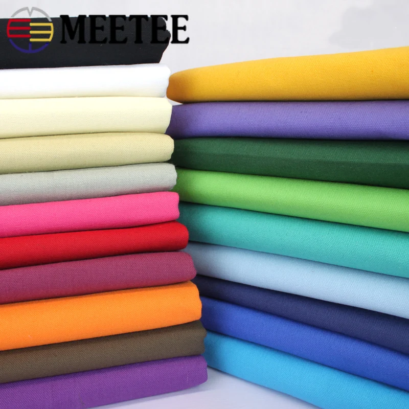 

Meetee 50/100cm Width 150cm Canvas Fabric Wear-resistant for Tablecloth Home Cushion Handbag DIY Handmade Crafts Accessory FA208