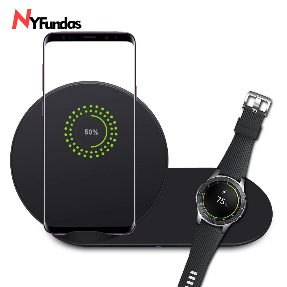 Беспроводное зарядное устройство для samsung galaxy note 9 8 s9 S8 plus gear S2 S3 S4|Подставки и