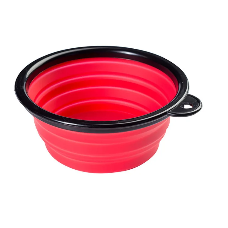 

1PC Folding Silicone Dog Bowl Outfit Portable Travel Bowl For Dog Feeder Utensils Small Mudium Dog Bowls Pet Accessories