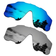 SmartVLT 2 шт. поляризационные солнцезащитные очки для женщин Замена оптические стёкла Oakley Jawbreaker Ice Синий и серебристый титан