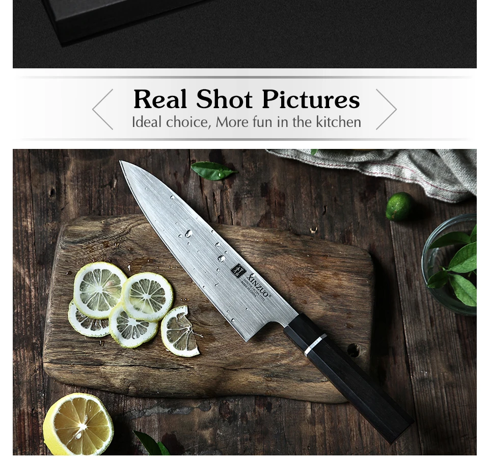XINZUO 210 мм нож шеф-повара Высокоуглеродистый SANDVIK 14C28N кухонные ножи бренд высокого качества нож для мяса кухонные инструменты для приготовления пищи