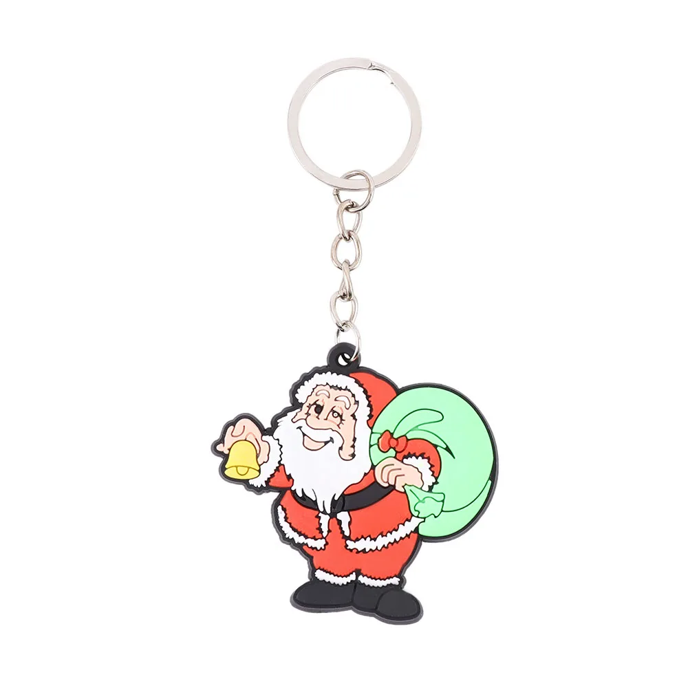 

Mini Key Chain Father Christmas Tree Decorations Keychains Santa Claus Keyfob XMAS Keyring CHILDREN'S Gifts