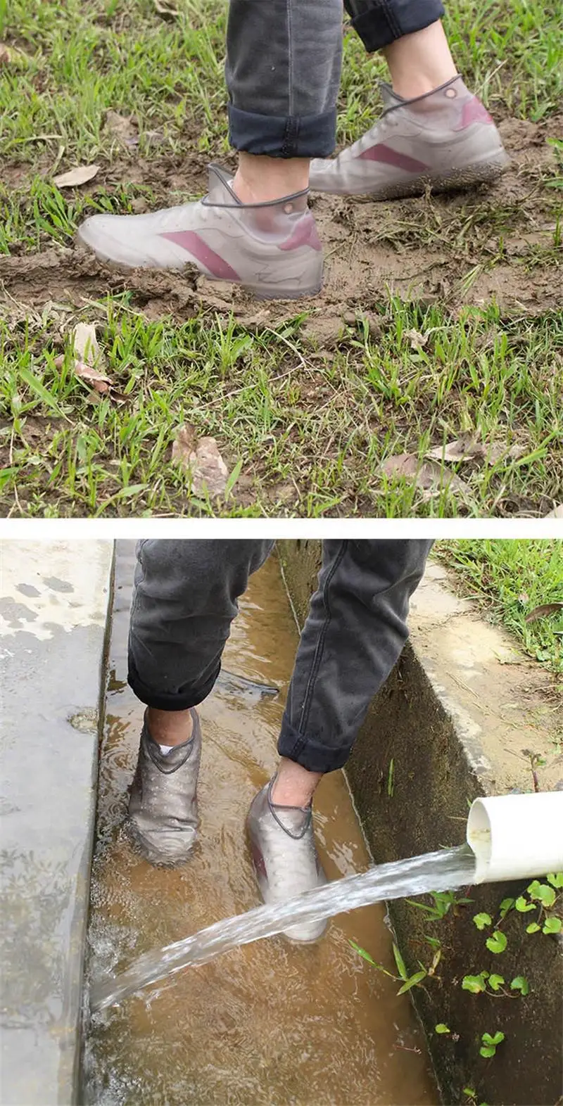 Многоразовые водонепроницаемые бахилы унисекс обувь Силиконовый протектор для мужчин и женщин галоши для защиты от дождя