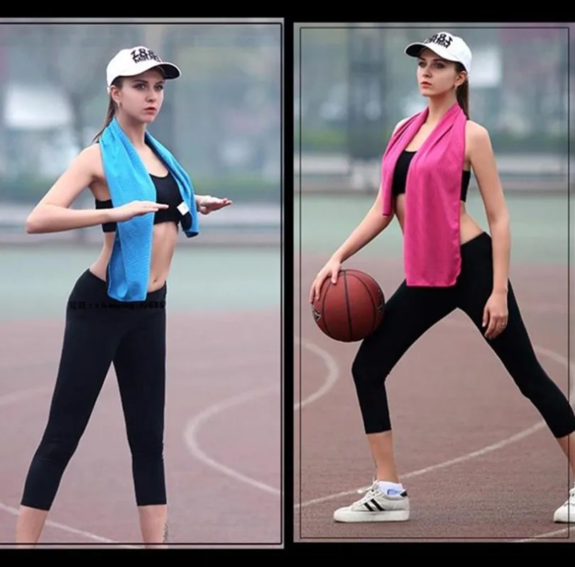 

5PCS Yoga Pilates Cooling Towel Unisex Cold Sports Cloth Quick Dry Portable Gym Running Outdoor Sport Cool Summer Towels