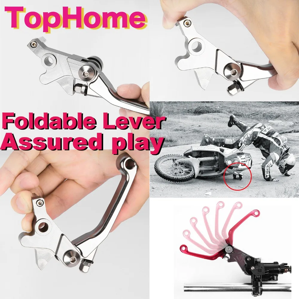 Горячая одна пара CNC Pivot Dirttbike сцепные рычаги золотого цвета для Suzuki RMZ250 2005 2006|lever