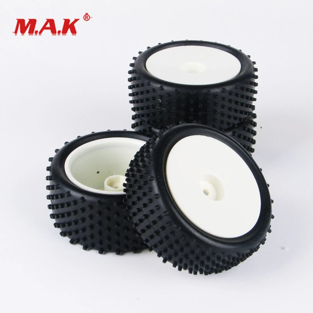 

4Pcs/Set 1:10 Scale Front & Rear Tires Rims with 12mm Hex fit HSP HPI RC Off-Road Buggy Car Model Toys Accessories