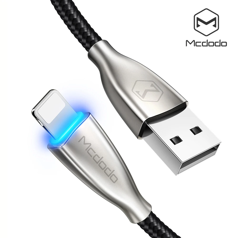 Кабель Mcdodo Lightning/USB для iPhone X Xs Max 8 Plus шнур быстрой зарядки 7 6s 5 SE iPad кабель