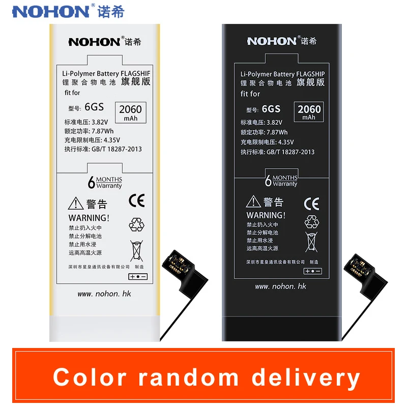 Оригинальный NOHON аккумулятор для iPhone 6 S 2060 мАч сменная батарея большой емкости