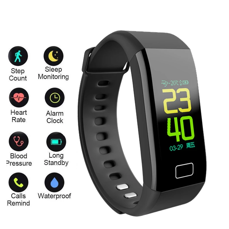 Смарт фитнес браслет с Давление измерения шагомер Smart Band трекер Reloj Inteligente Pulsometro