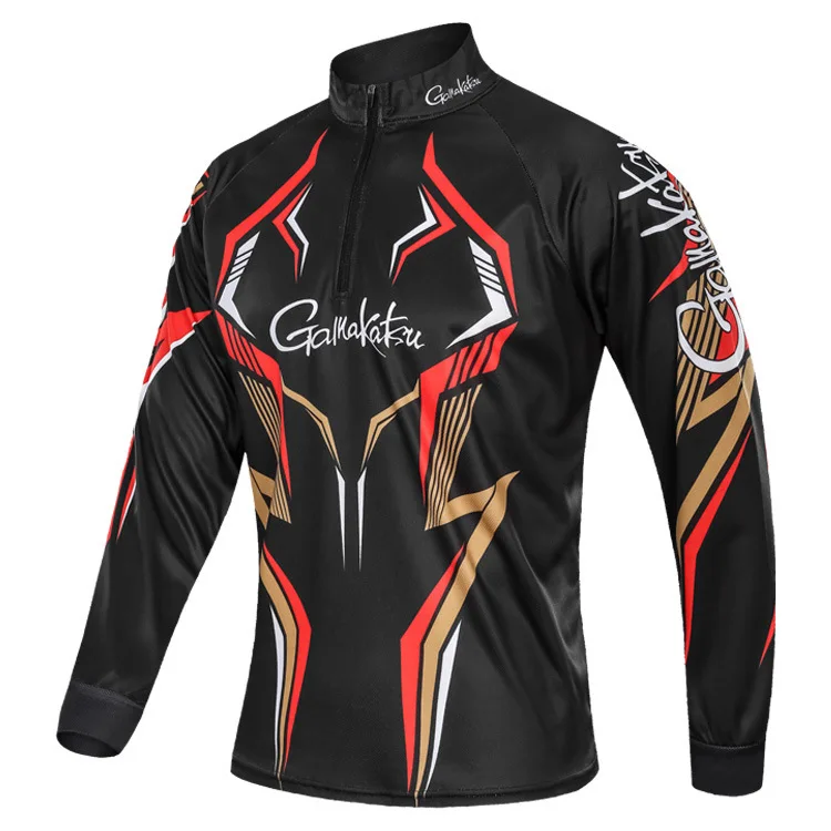 

New Gamakatsu Fishing Clothing Summer Men Long Sleeve Outdoor Hiking Cycling Fishing Jacket Quick Dry Breathable Fishing Shirts