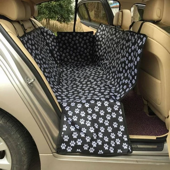 

automobile car pet seat covers Universal waterproof hammock style scratch proof 600D Oxford fabric with zipper double-deck claw