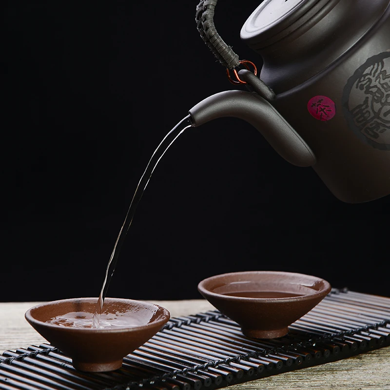 Чайник Yixing из фиолетовой глины с фильтром 720 мл|kettle pot|kettle filterkettle tea |
