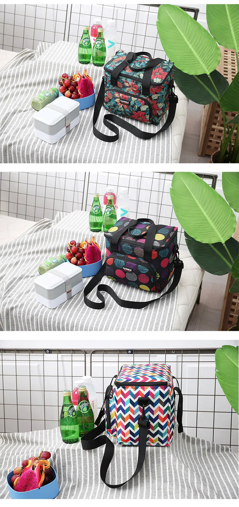 térmico isolado moda almoço sacos bolsa térmica gelo