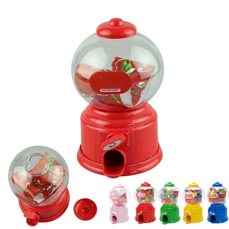 

Creative Cute Sweets Mini Candy Machine Bubble Gumball Dispenser Coin Bank Children Toys Chrismas Birthday Gift