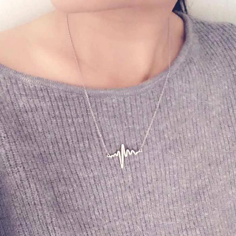 heart beat necklace