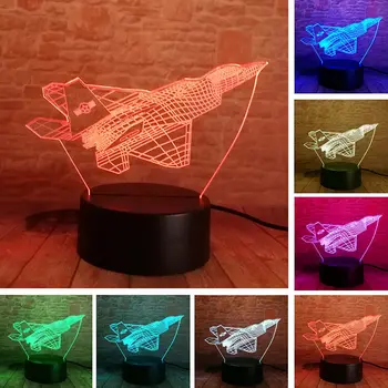 

Luminous 3D Nightlight Visual Illusion LED Colourful Touch Flash Light Desk Lamp Star Wars Spaceship Fighter Model Toys
