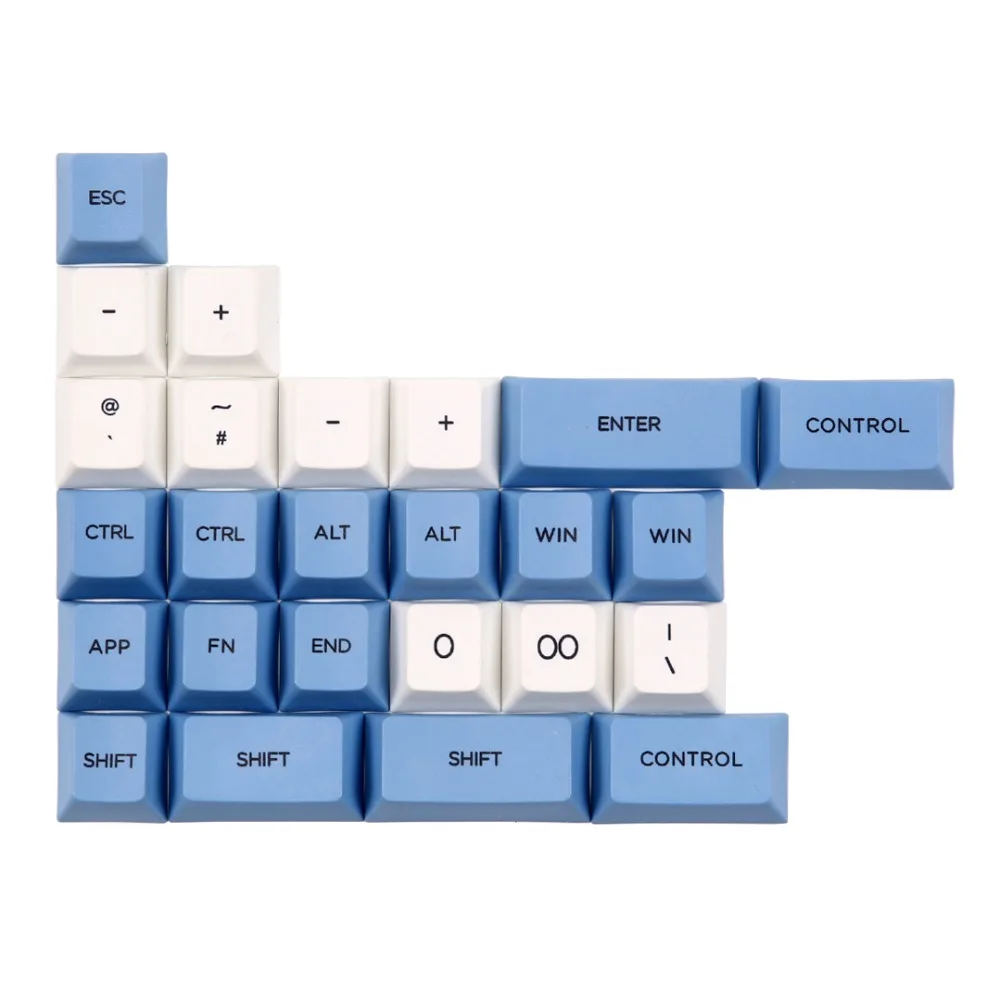 Голубое небо и белое облако keycap 112/157 клавиш PBT Вишневый профиль краситель-сублимированный MX Переключатель для механической клавиатуры keycap