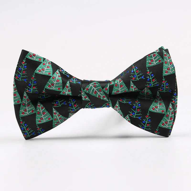 Ricnais Bow Ties for Men Christmas Tree Bowties For Mens Wedding Cravat Fashion Casual Bowknot Bowties Men Gifts