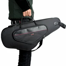 Professional Portable upscale thicker waterproof bend Alto Saxophone package bag gig case cover shoulder messenger free