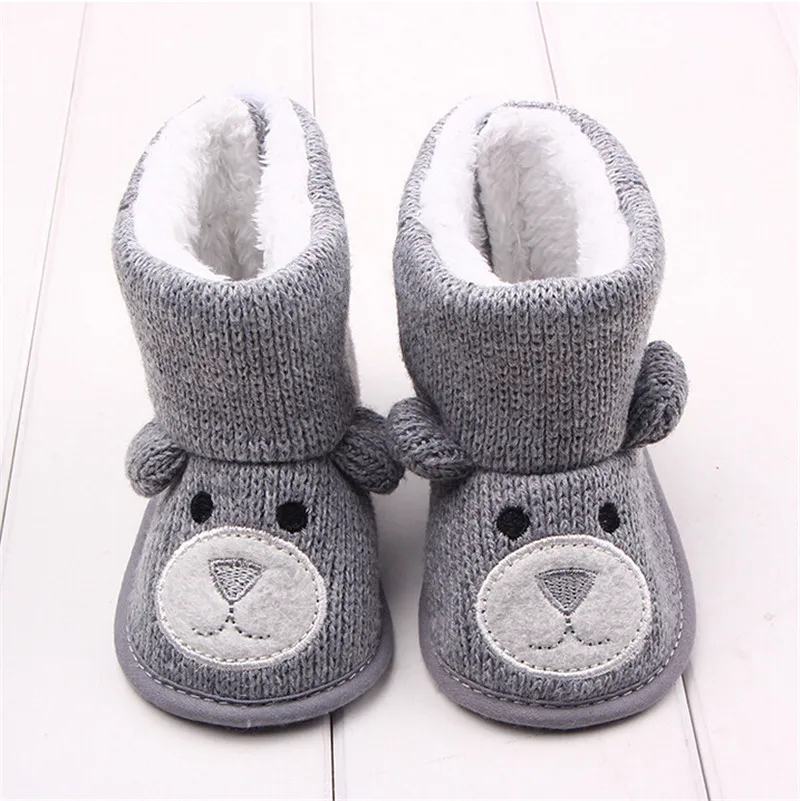 Neugeborene Babys Winterstiefel Erste Wanderer Säugling Mädchen Warme Schuhe DE