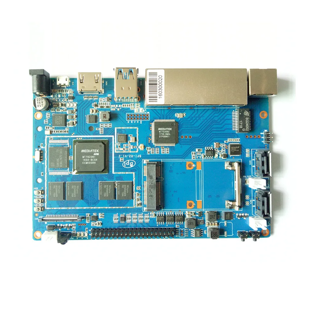 Банан PI BPI R2 провод для умного дома 2G LPDDR3 + 8GBEMMC плата разработки с открытым