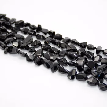 

Natural Black Spinel Faceted Nugget Beads 6mm~10mm