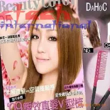 По ems или dhl 100 шт. Высокое качество DIY салон Hairdress Стайлинг Выпрямитель для волос V расческа плоские утюги выпрямление