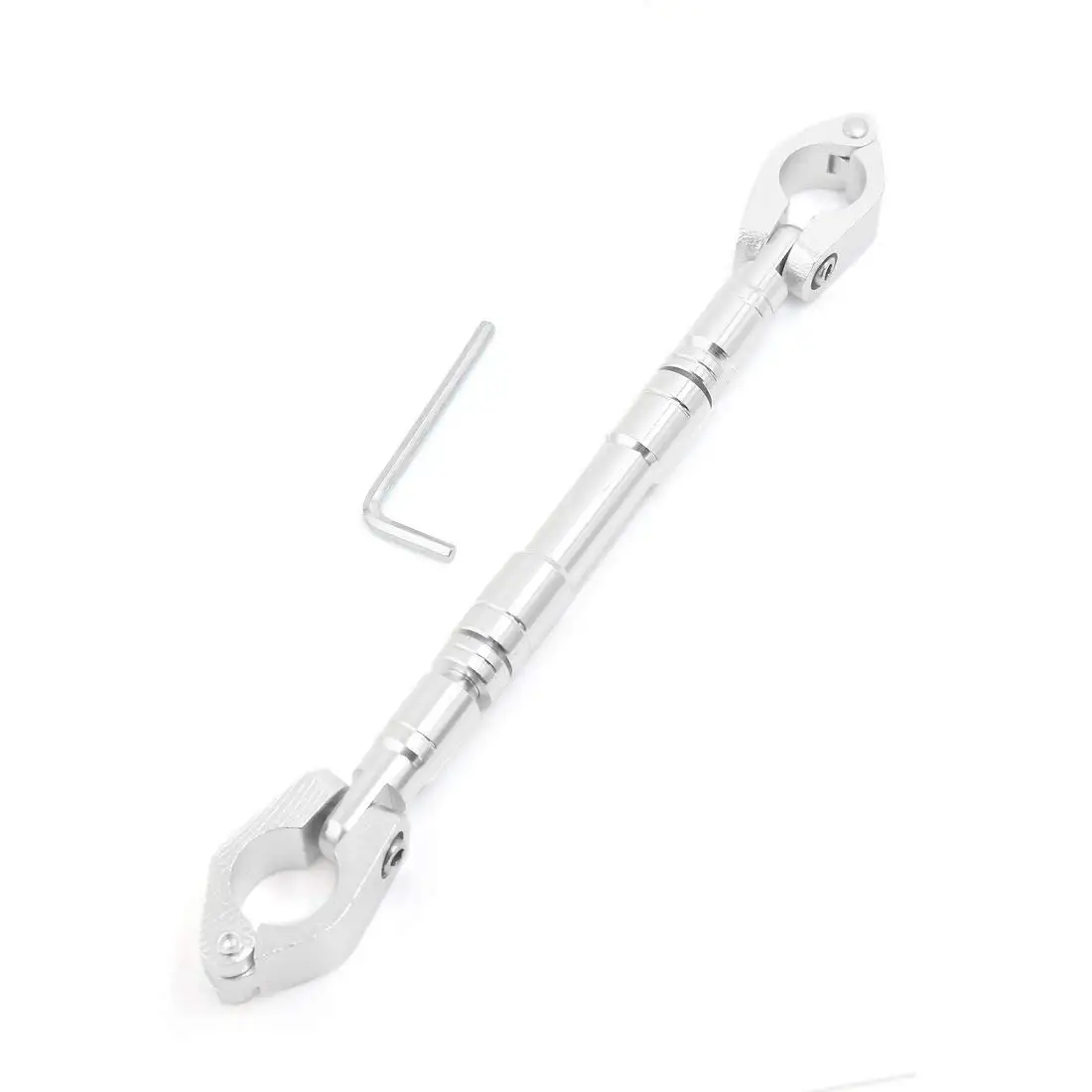 Uxcell мотоцикл 7/" Руль Крест Бар Руль прочный рычаг Серебряный тон