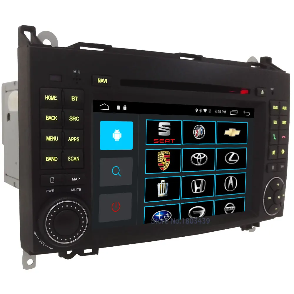 Sale 4G WIFI Android 6 Car DVD Multimedia Player Radio GPS Glonass For Benz B200 B150 B170 A180 A160 W906 W209 W311 W315 W318 Vito 3