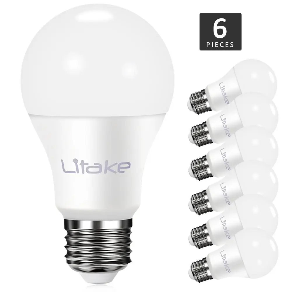 LumiParty 6 Упакованные A19 E26/E27 светодиодный лампы 60 ВАТТ эквивалент 11W Дневной