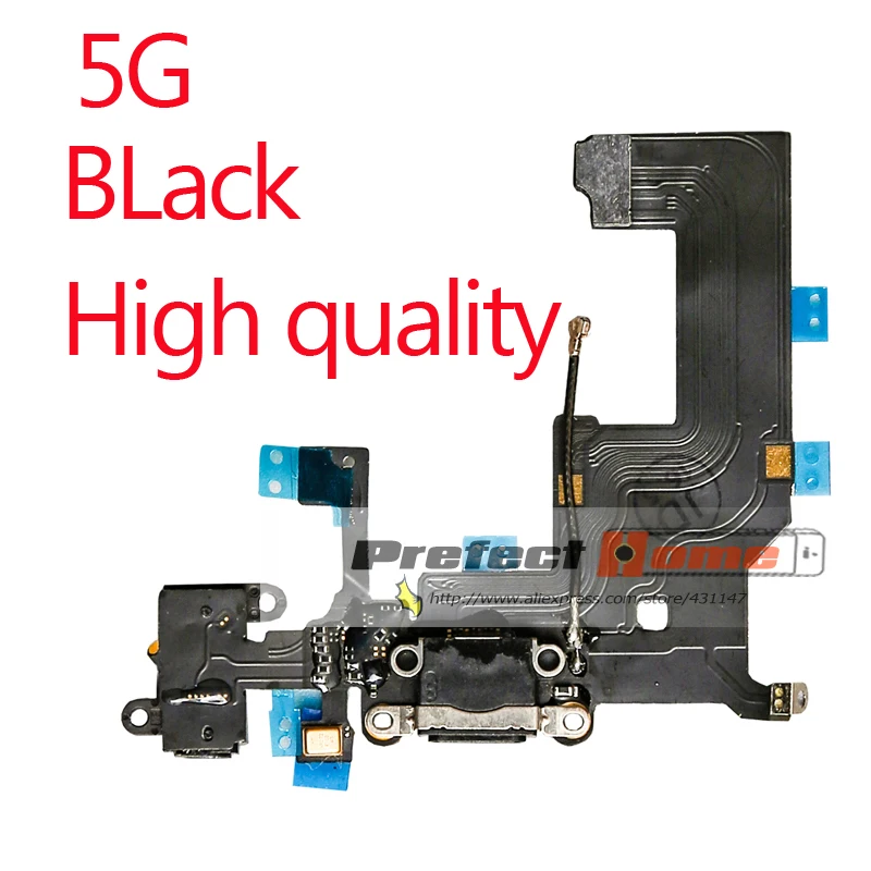 1 шт. для iphone 5 5c 5S SE USB зарядный порт док-станция гибкий кабель микрофон для наушников аудио разъем Запасная часть