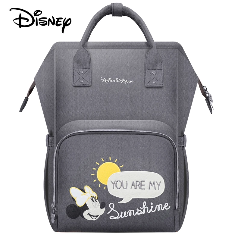 Disney Детская сумка для подгузников подгузник с usb подогревом сумка для ребенка уход рюкзак для мам бурильного замка с Микки-Маусом Bolsas Maternidade