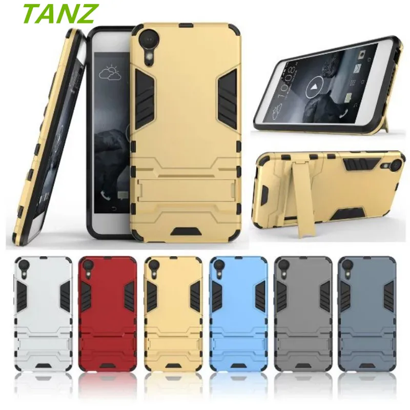 TANZ Case For HTC Desire 10 PRO TPU+PC With Stand Hard Plastic Dual Armor Back Cover Lifestyle Phone Shell with |