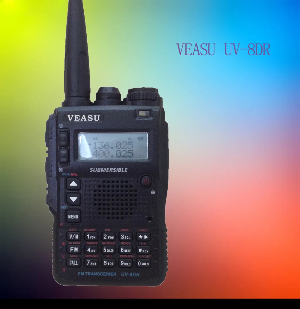 UV-8DR Tri Band Walkie Talkie Профессиональный двухсторонний радио сестра VX-8DR VX-6R baofeng uv 9r Ham радио HF трансивер