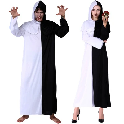 終末裁判官運命カップル衣装黒で白ハデスメッセンジャー制服大人ハロウィンpurimゴーストの衣装男性女性 Anime Costumes Aliexpress