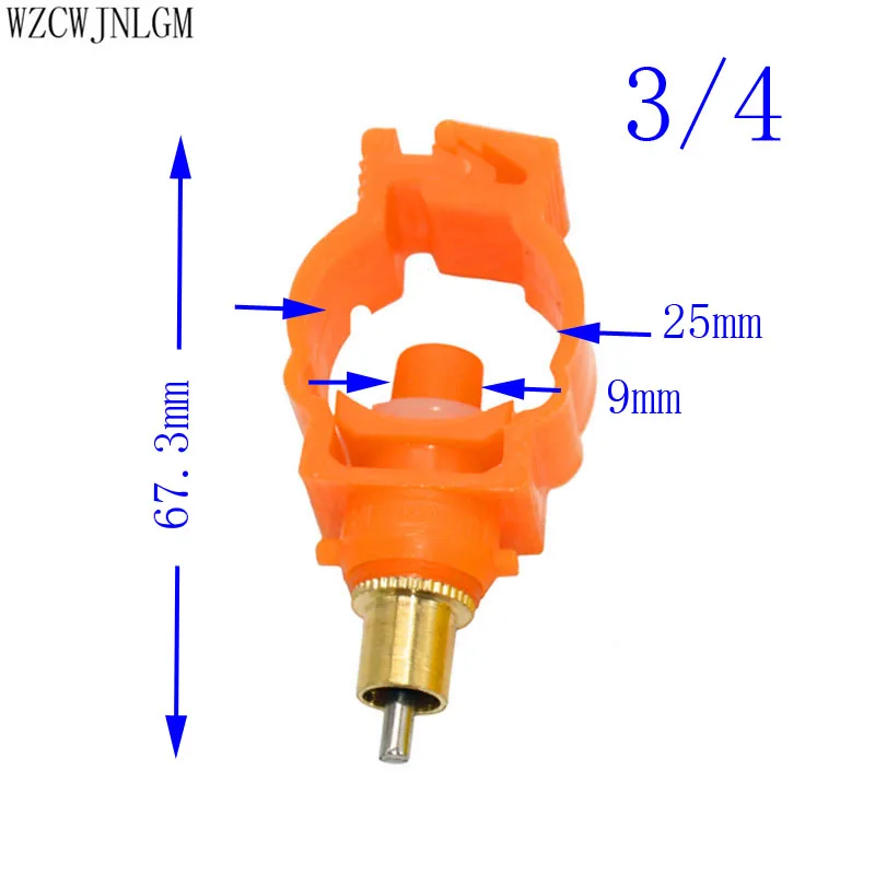 Птицы Кролик сосков Waterer 20mmto25mm вода Медь головы курица питьевой поставки животных 150 шт