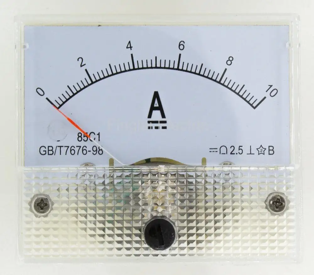 85C1-A DC стрелочный Амперметр измерительный прибор тока 1A 2A 3A 5A 10A 20A 85C1 серии аналоговая AMP метр 64*56 мм Размер - Цвет: 10A