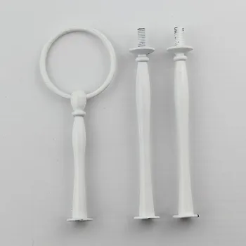 

3 tier color white arc style cake decorating supplies for party (100 sets)
